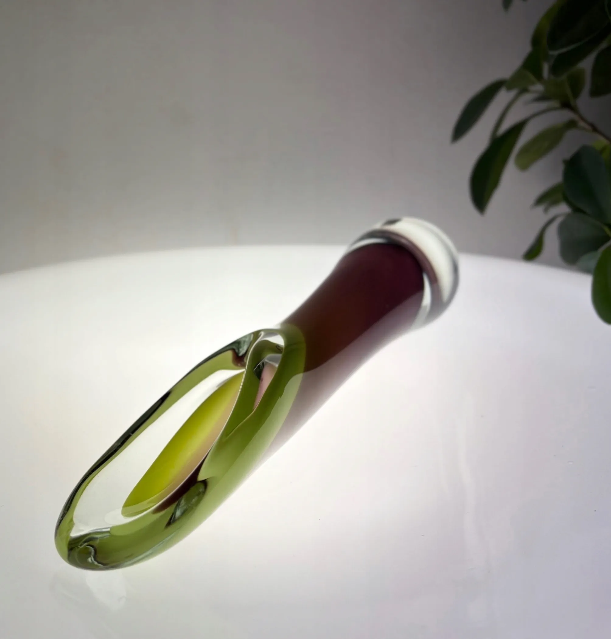 Wazon szkło artystyczne Paul Kedelv dla Reimyre niesamowity organiczny